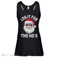 I Do It For The HoS Funny Inappropriate Christmas Santa Ladies Essential Flowy Tank thumb 0