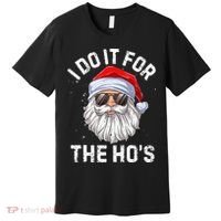 I Do It For The HoS Funny Inappropriate Christmas Santa Premium T-Shirt thumb 0