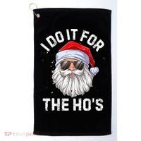 I Do It For The HoS Funny Inappropriate Christmas Santa Golf Towel thumb 0