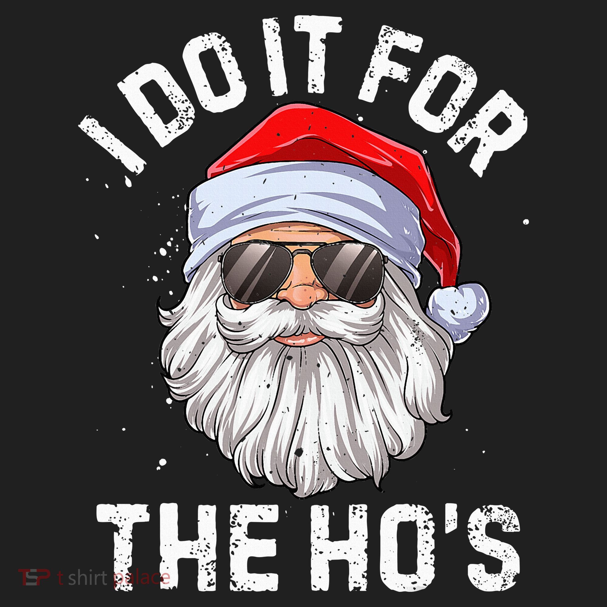 I Do It For The HoS Funny Inappropriate Christmas Santa Kids Plaid Pajama Set