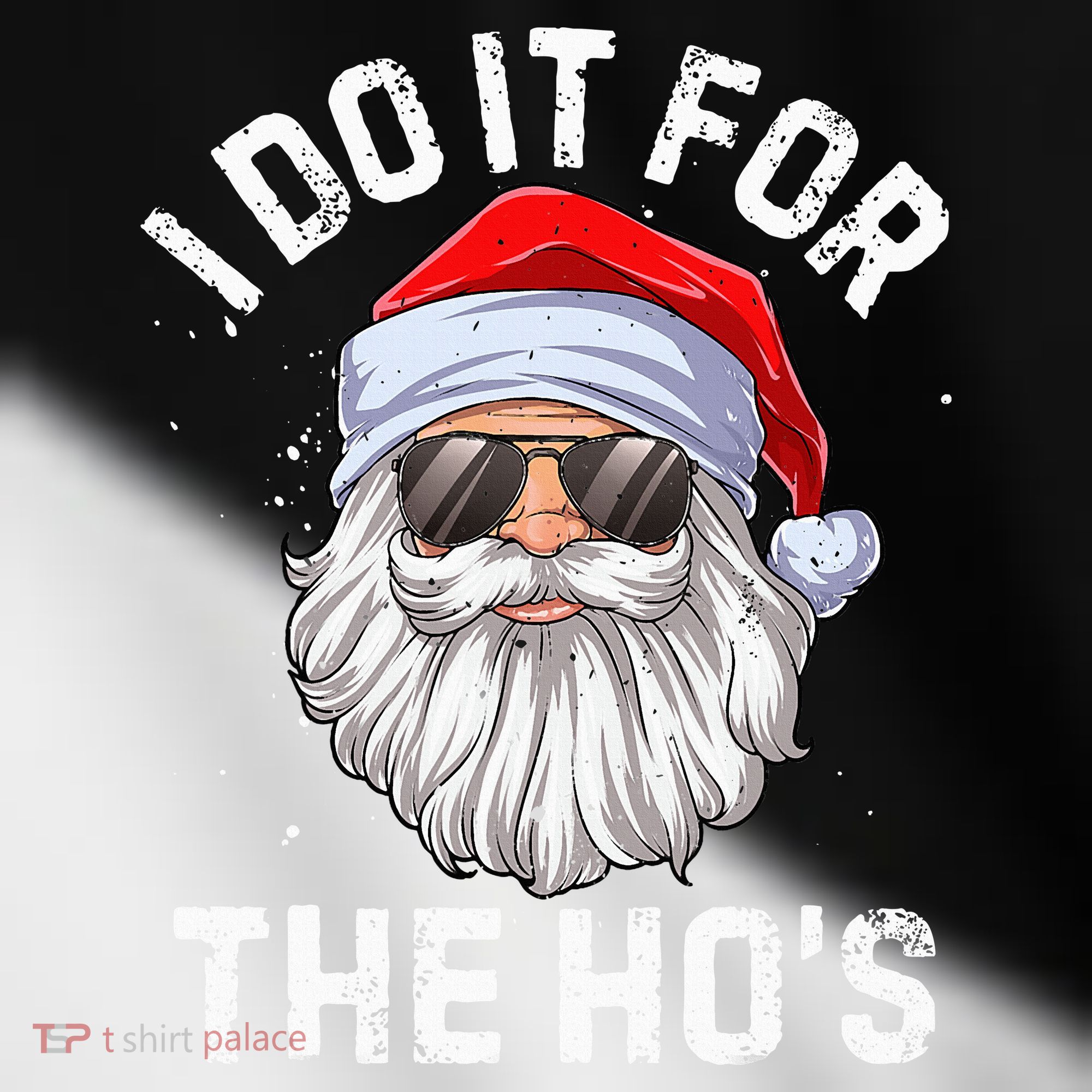 I Do It For The HoS Funny Inappropriate Christmas Santa Toddler Fine Jersey T-Shirt