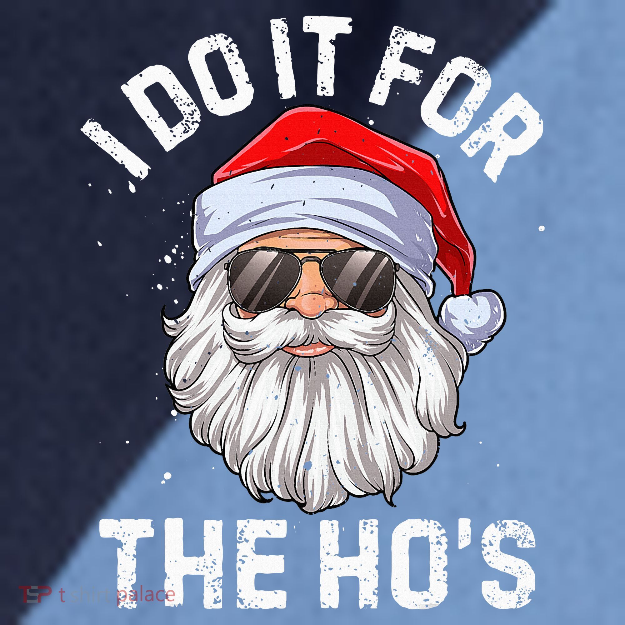 I Do It For The HoS Funny Inappropriate Christmas Santa Raglan Baseball Sleeve Shirt