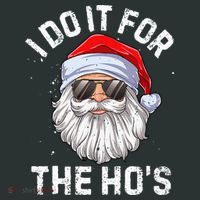 I Do It For The HoS Funny Inappropriate Christmas Santa Infant Baby Jersey Bodysuit thumb 2