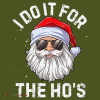 I Do It For The HoS Funny Inappropriate Christmas Santa The Baniff Cuffed Pom Beanie thumb 2