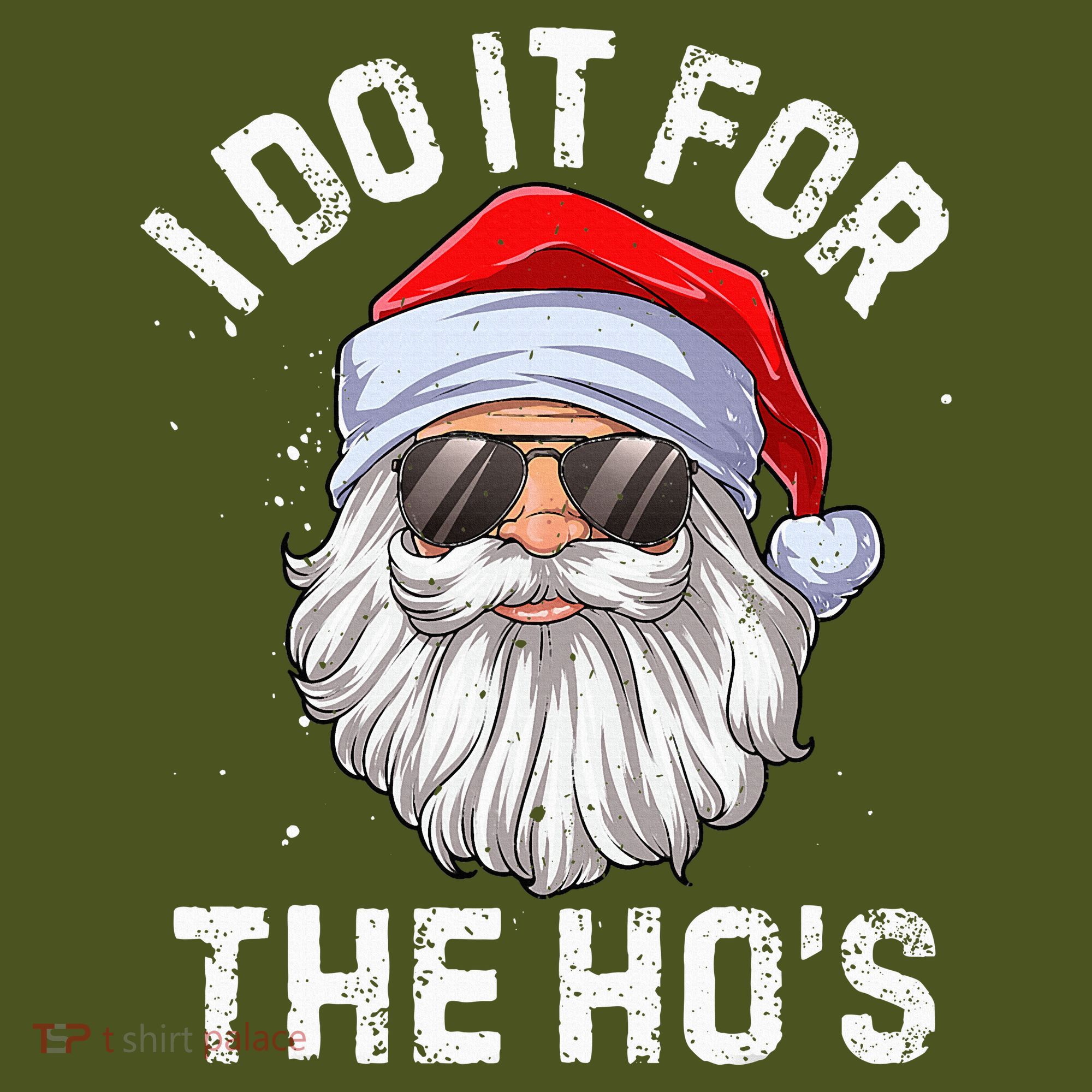 I Do It For The HoS Funny Inappropriate Christmas Santa The Baniff Cuffed Pom Beanie