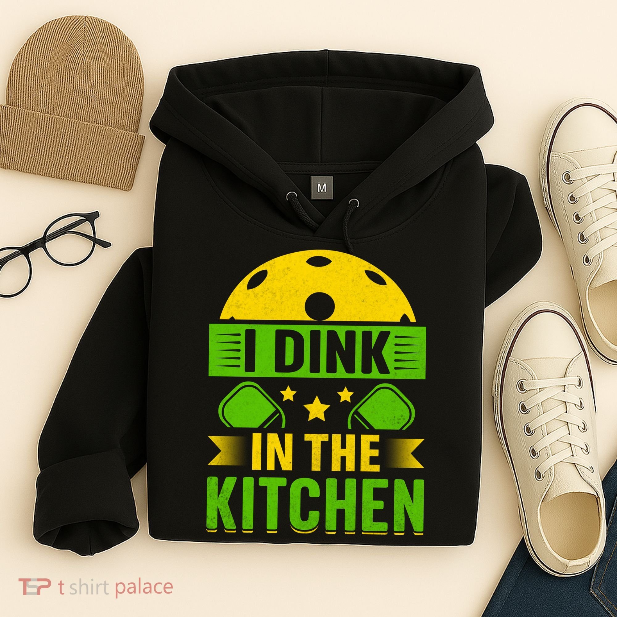 I Dink In The Kitchen Funny Pickleball Hoodie