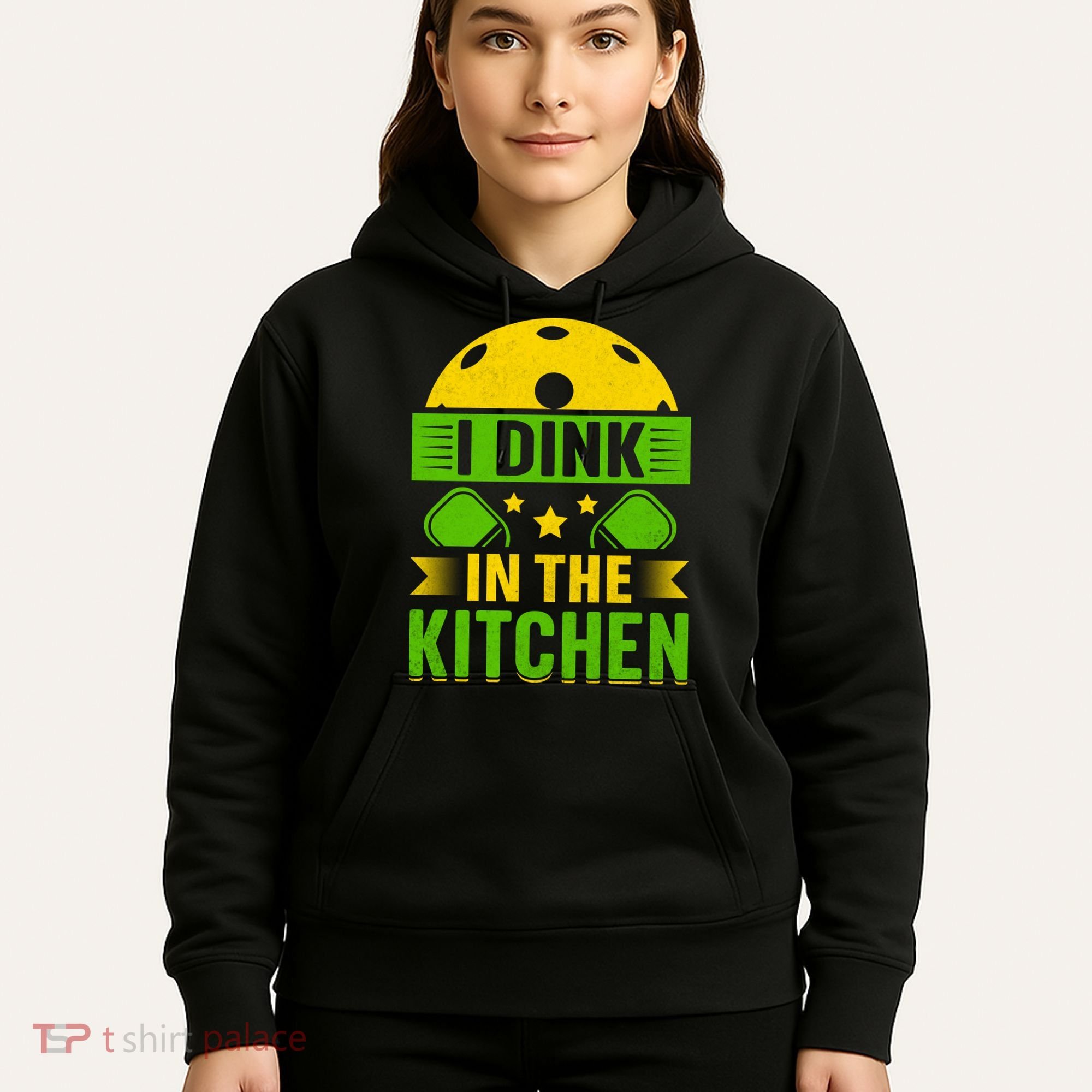 I Dink In The Kitchen Funny Pickleball Hoodie