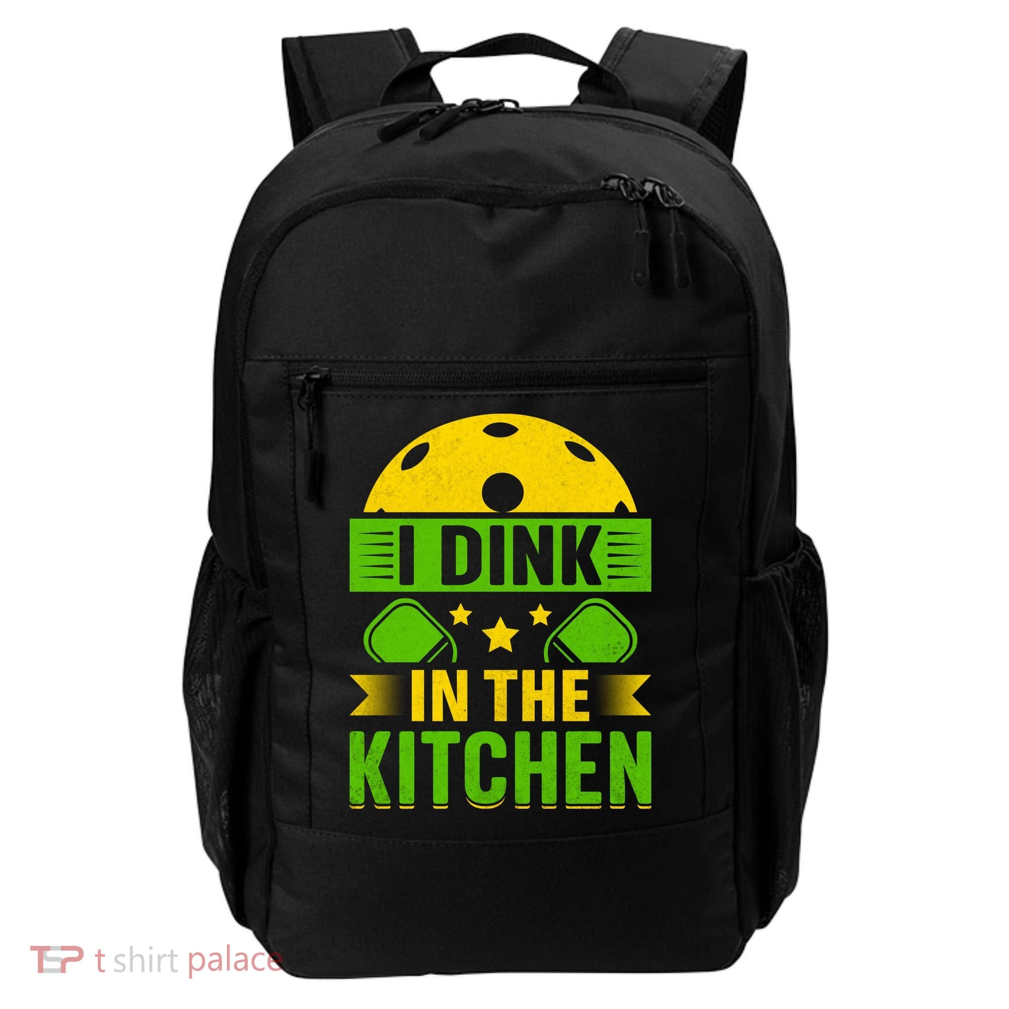 I Dink In The Kitchen Funny Pickleball Backpack