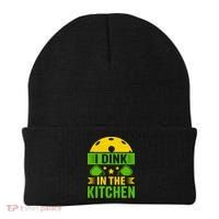 I Dink In The Kitchen Funny Pickleball Beanie thumb 0