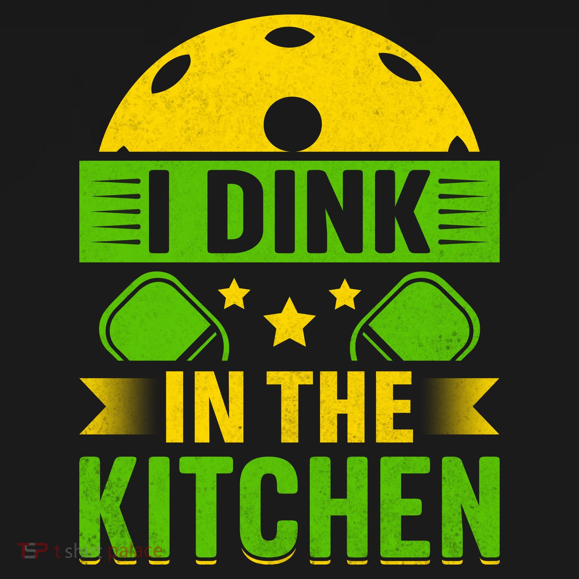 I Dink In The Kitchen Funny Pickleball Coaster
