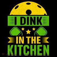 I Dink In The Kitchen Funny Pickleball Women's Hoodie thumb 2