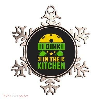 I Dink In The Kitchen Funny Pickleball Ornament