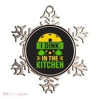 I Dink In The Kitchen Funny Pickleball Ornament thumb 0