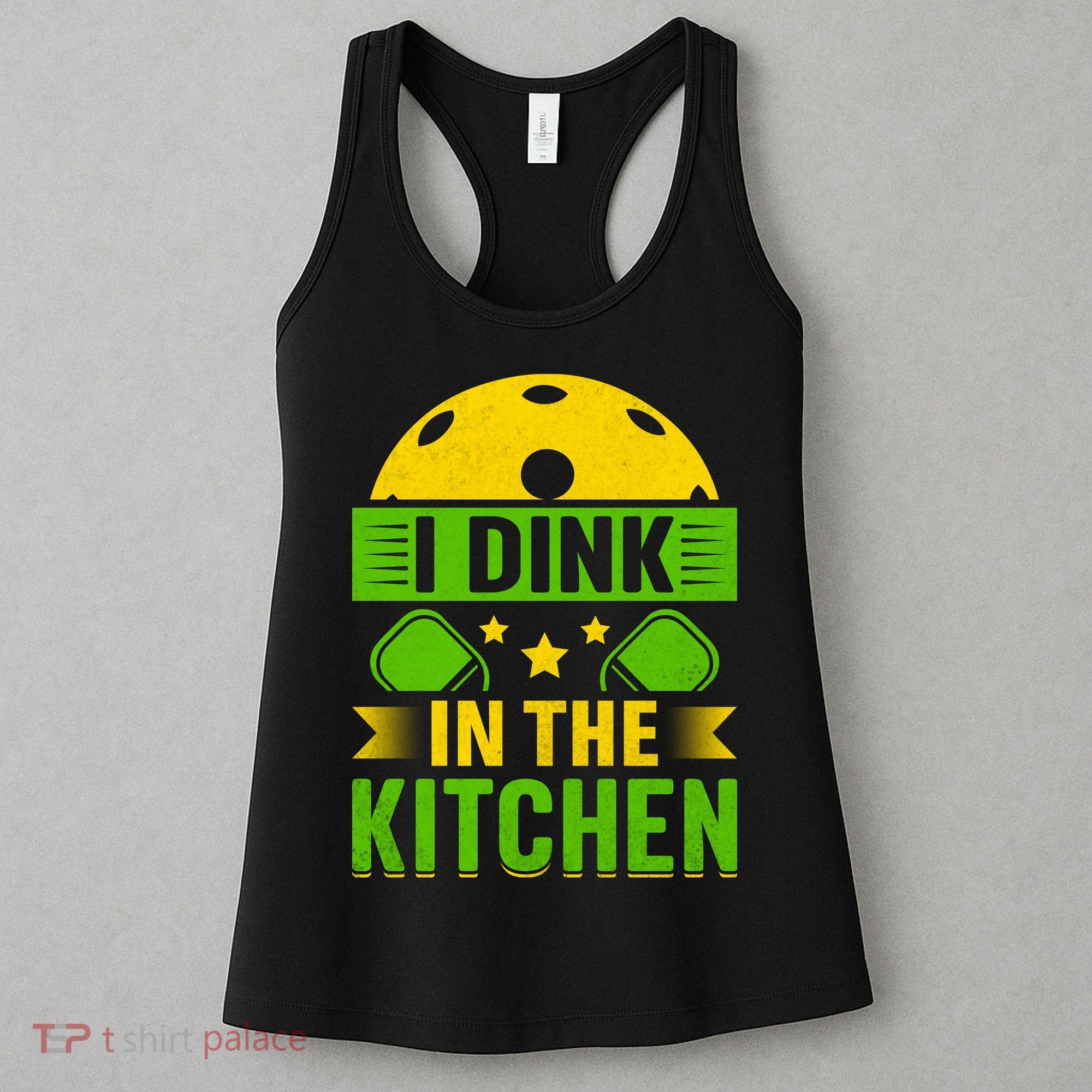 I Dink In The Kitchen Funny Pickleball Women's Tank Top