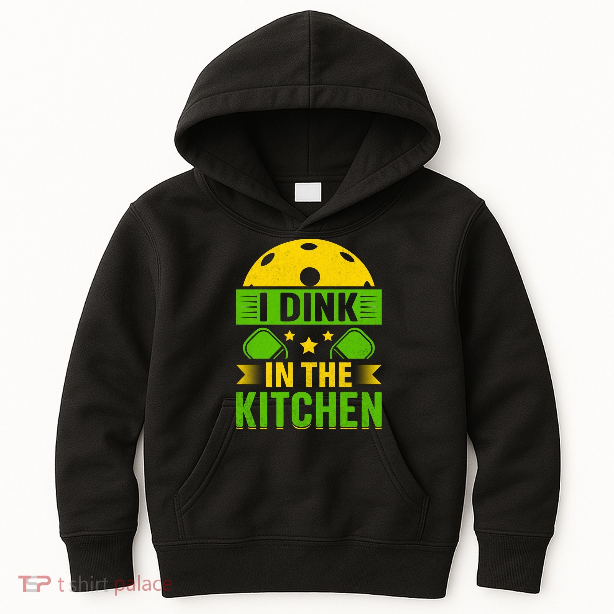 I Dink In The Kitchen Funny Pickleball Kids Hoodie