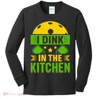 I Dink In The Kitchen Funny Pickleball Kids Long Sleeve Shirt thumb 0