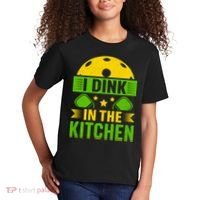 I Dink In The Kitchen Funny Pickleball Kids T-Shirt thumb 2