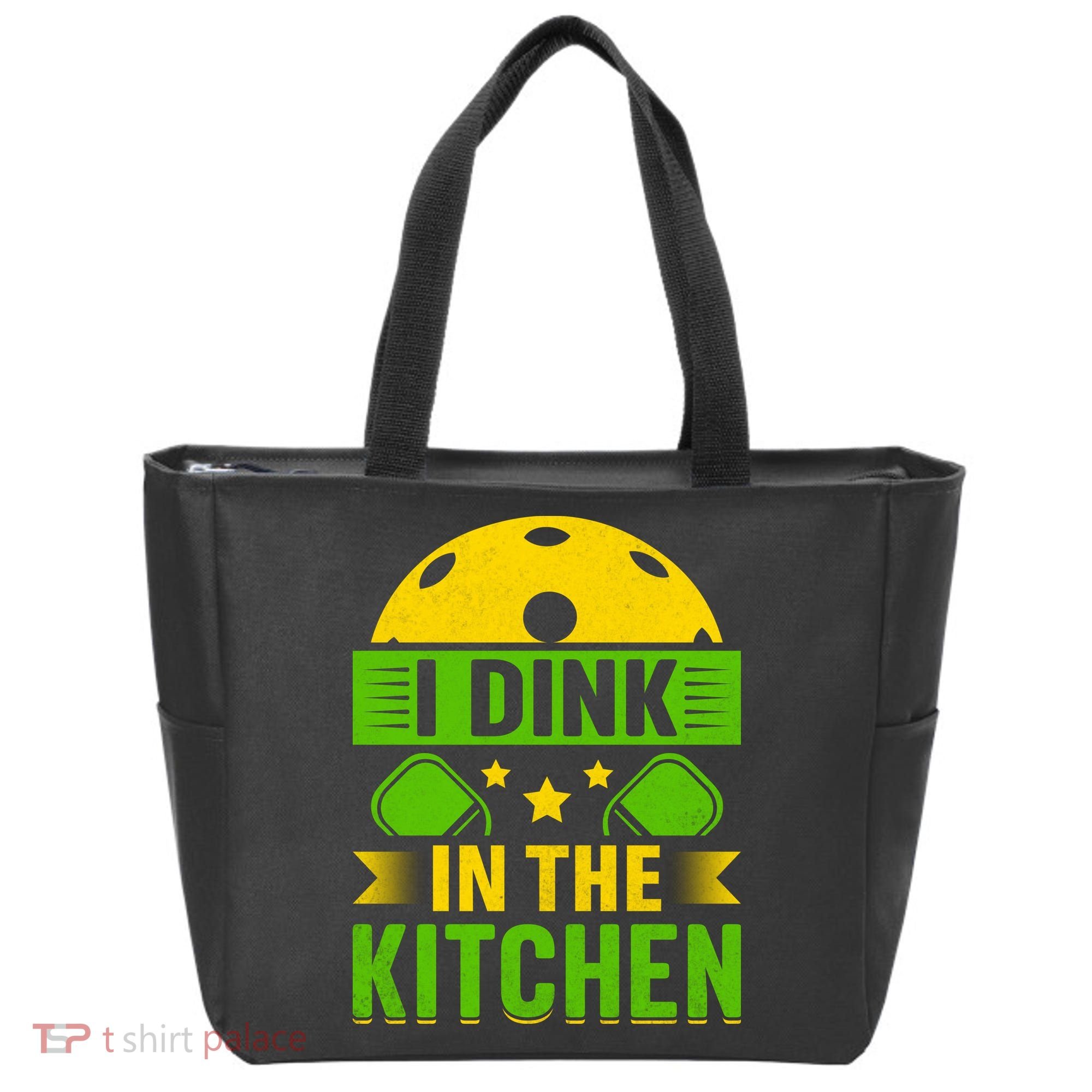 I Dink In The Kitchen Funny Pickleball Tote Bag
