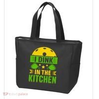 I Dink In The Kitchen Funny Pickleball Tote Bag thumb 3