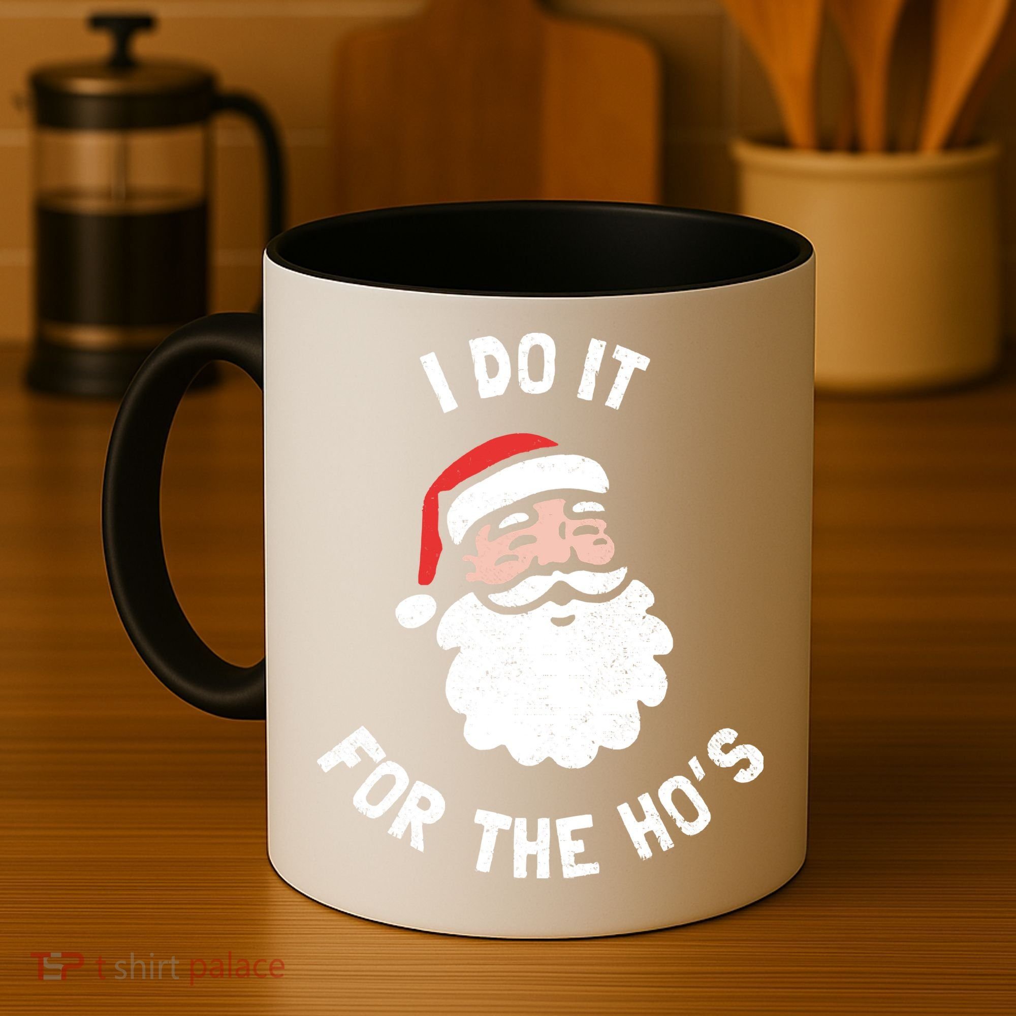 I Do It For The Ho&39;s Funny Christmas Coffee Mug