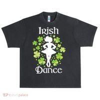 Irish Dance Irish Dancer Ceili Reel Dance Urban Oversized Heavyweight T-Shirt thumb 0