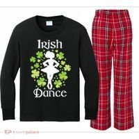 Irish Dance Irish Dancer Ceili Reel Dance Kids Long Sleeve Plaid Pajama Set thumb 0
