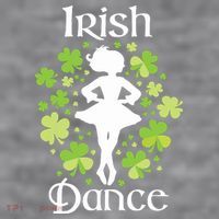 Irish Dance Irish Dancer Ceili Reel Dance Women's Racerback Cropped Tank thumb 2