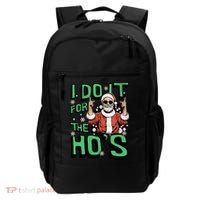I Do It For The HoS Funny Christmas Santa Claus Backpack thumb 0