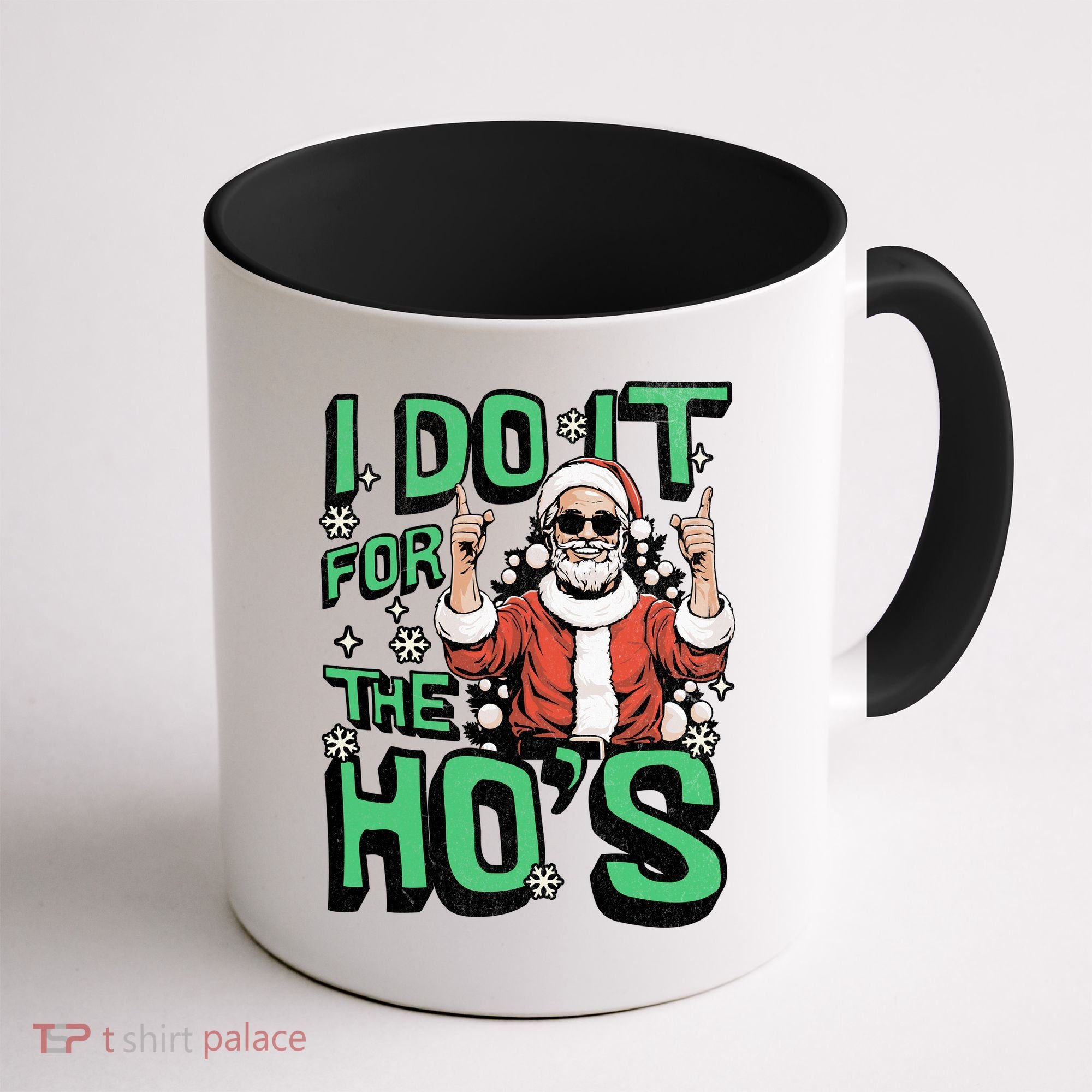 I Do It For The HoS Funny Christmas Santa Claus Coffee Mug
