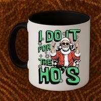 I Do It For The HoS Funny Christmas Santa Claus Coffee Mug thumb 2