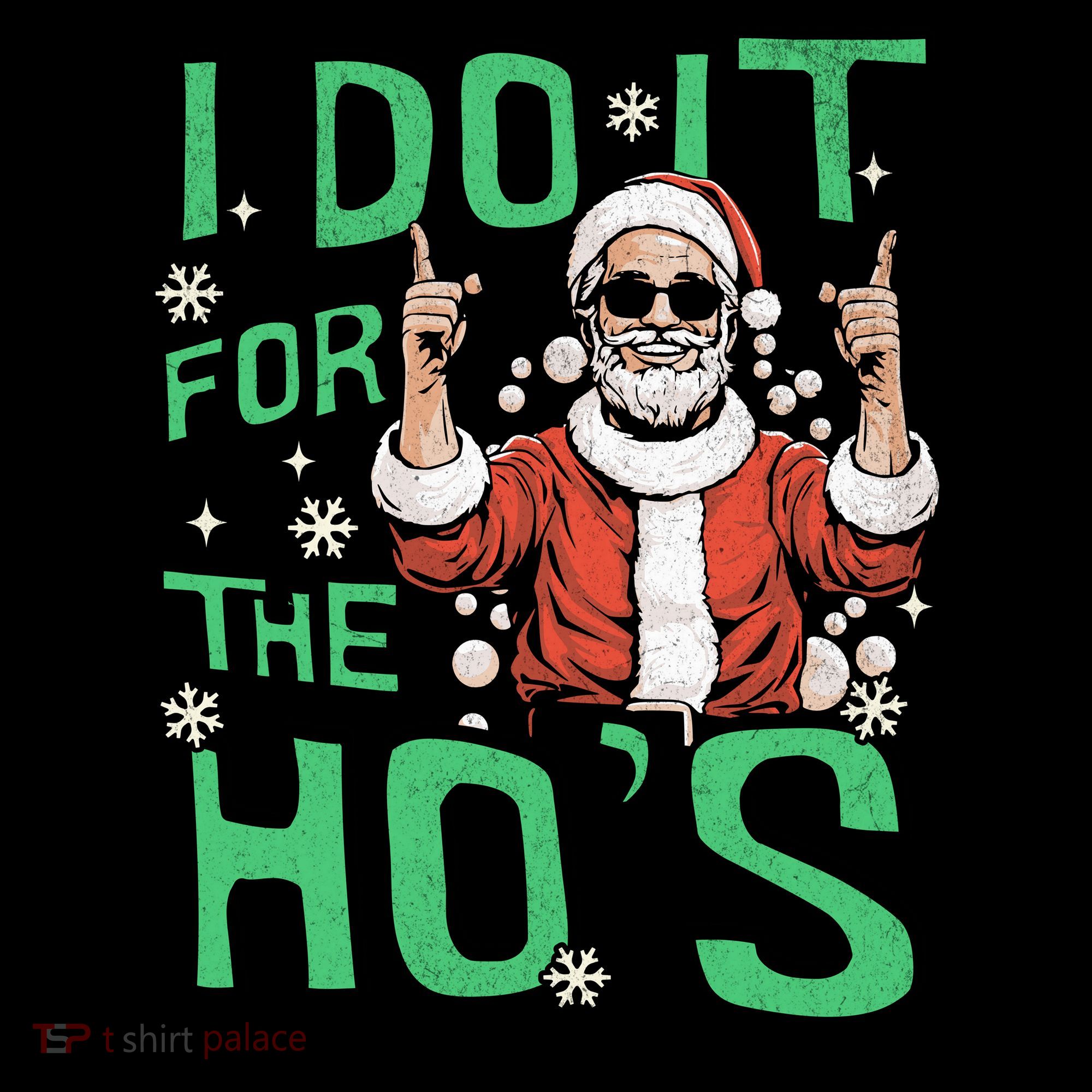 I Do It For The HoS Funny Christmas Santa Claus Women's Hoodie
