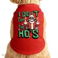 I Do It For The HoS Funny Christmas Santa Claus Doggie Tank thumb 0