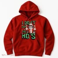 I Do It For The HoS Funny Christmas Santa Claus Hoodie thumb 0