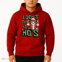 I Do It For The HoS Funny Christmas Santa Claus Hoodie thumb 2