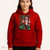 I Do It For The HoS Funny Christmas Santa Claus Hoodie thumb 5