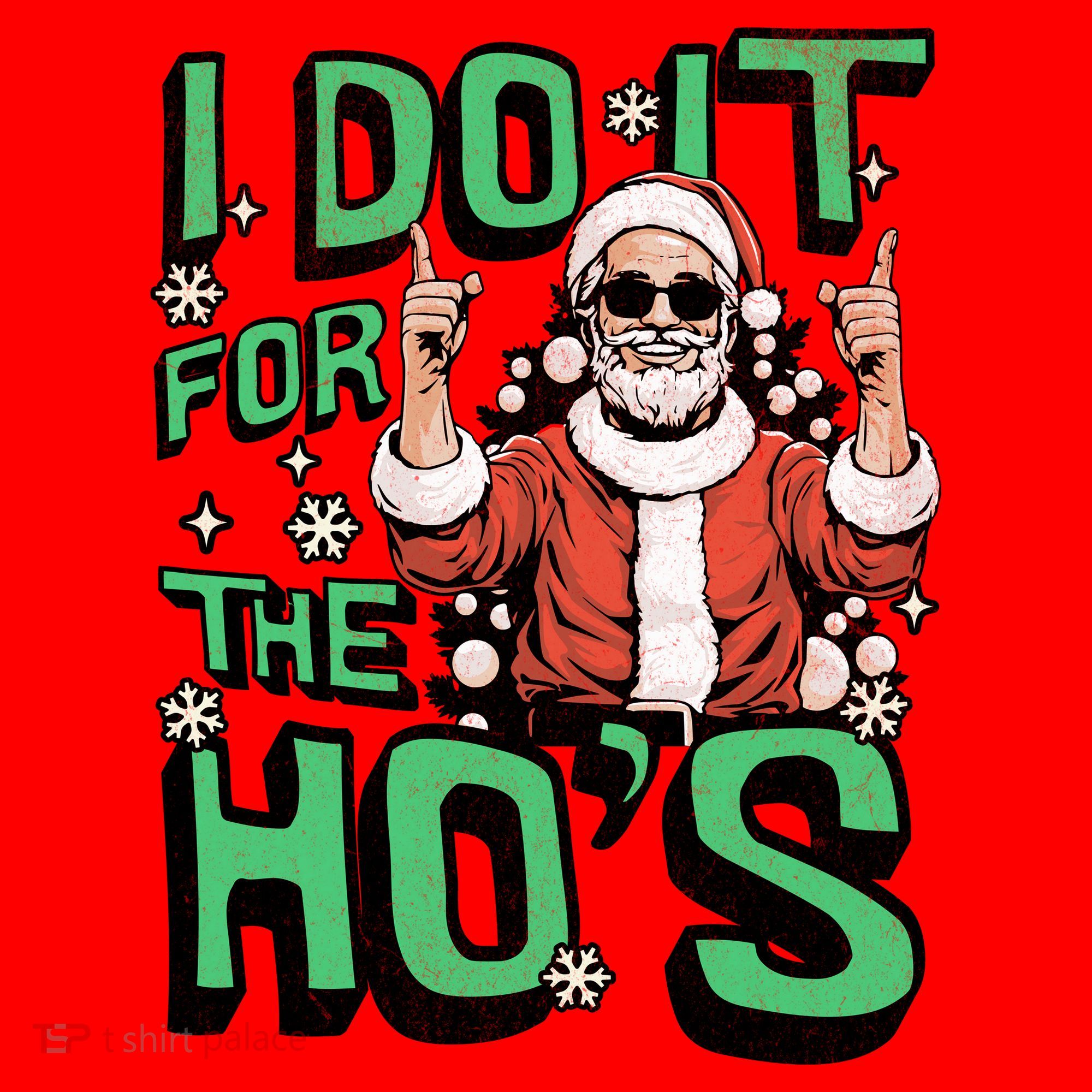 I Do It For The HoS Funny Christmas Santa Claus Women's Tank Top