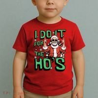 I Do It For The HoS Funny Christmas Santa Claus Toddler T-Shirt thumb 2