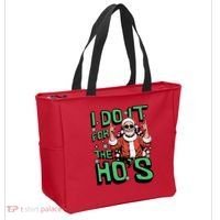 I Do It For The HoS Funny Christmas Santa Claus Tote Bag thumb 2