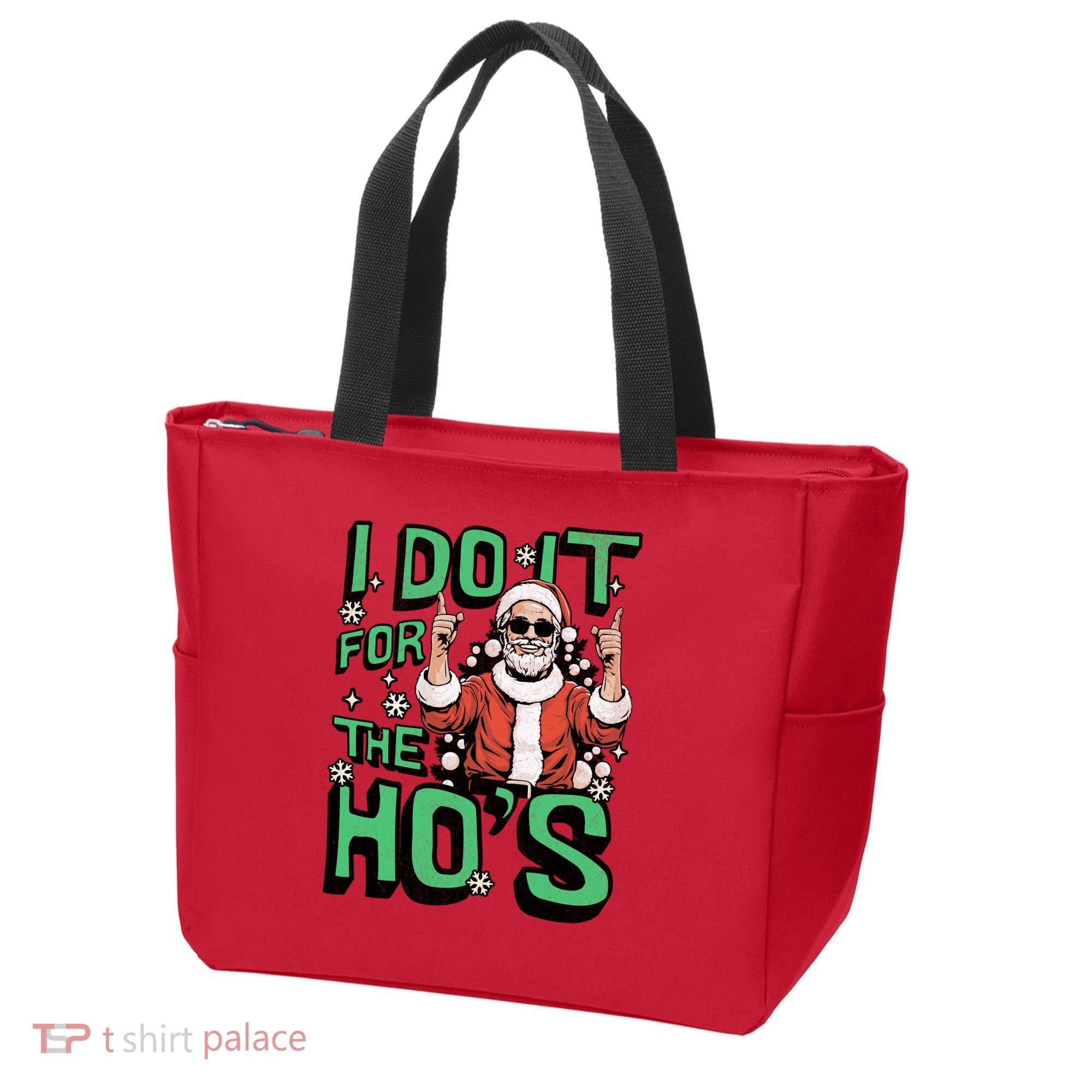 I Do It For The HoS Funny Christmas Santa Claus Tote Bag