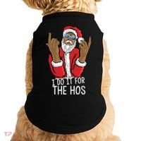 I Do It For The Hos American African Santa Gift Doggie Tank thumb 0