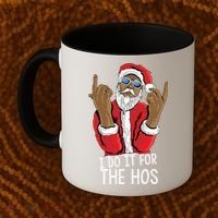 I Do It For The Hos American African Santa Gift Coffee Mug thumb 2