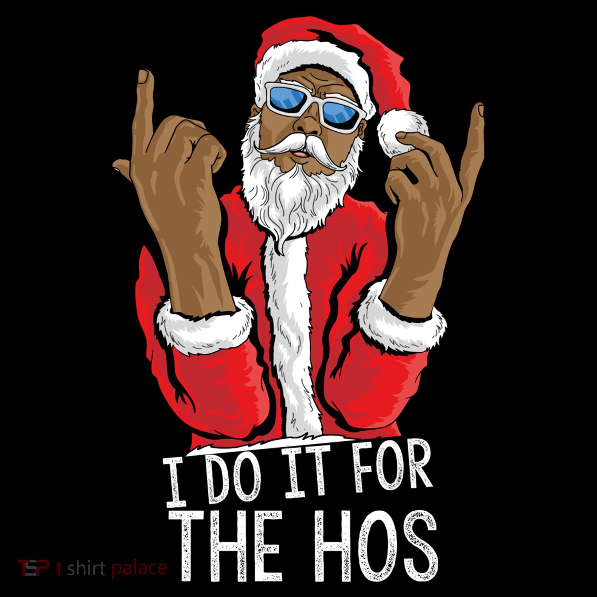 I Do It For The Hos American African Santa Gift Coffee Mug