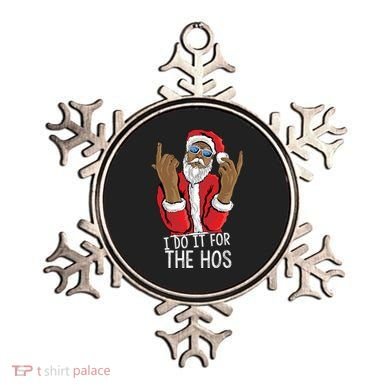 I Do It For The Hos American African Santa Gift Ornament