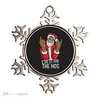 I Do It For The Hos American African Santa Gift Ornament thumb 0