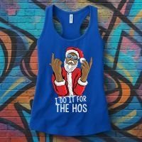 I Do It For The Hos American African Santa Gift Women's Tank Top thumb 3