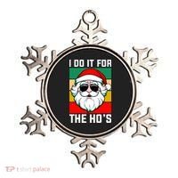 I Do It For The Hos Santa Claus Shades Funny Christmas Ornament thumb 0
