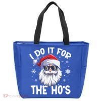 I Do It For The Hos Christmas In July Santa Claus Meaningful Gift Tote Bag thumb 0