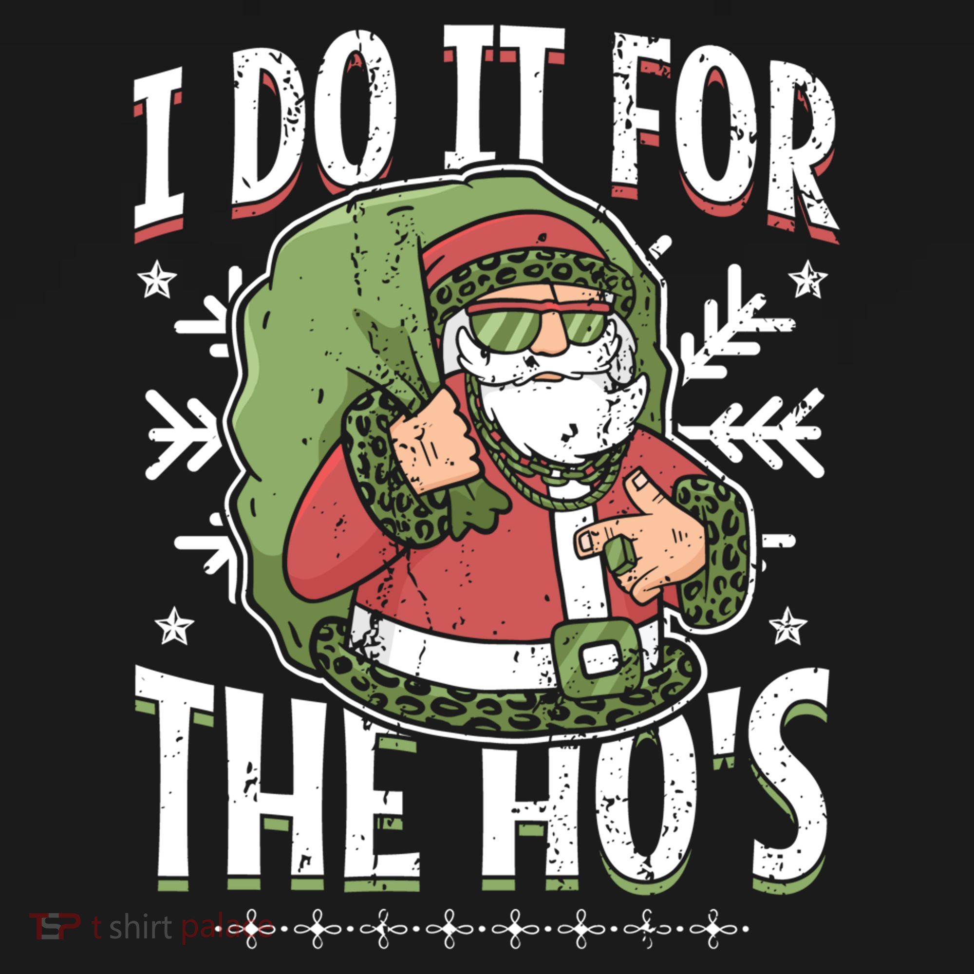 I Do It For The Hos Christmas Gift Bucket Hat