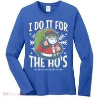 I Do It For The Hos Christmas Gift Women's Long Sleeve Shirt thumb 0