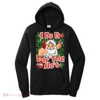 I Do It For The Hos Santa Claus Christmas Lights Women's Hoodie thumb 0